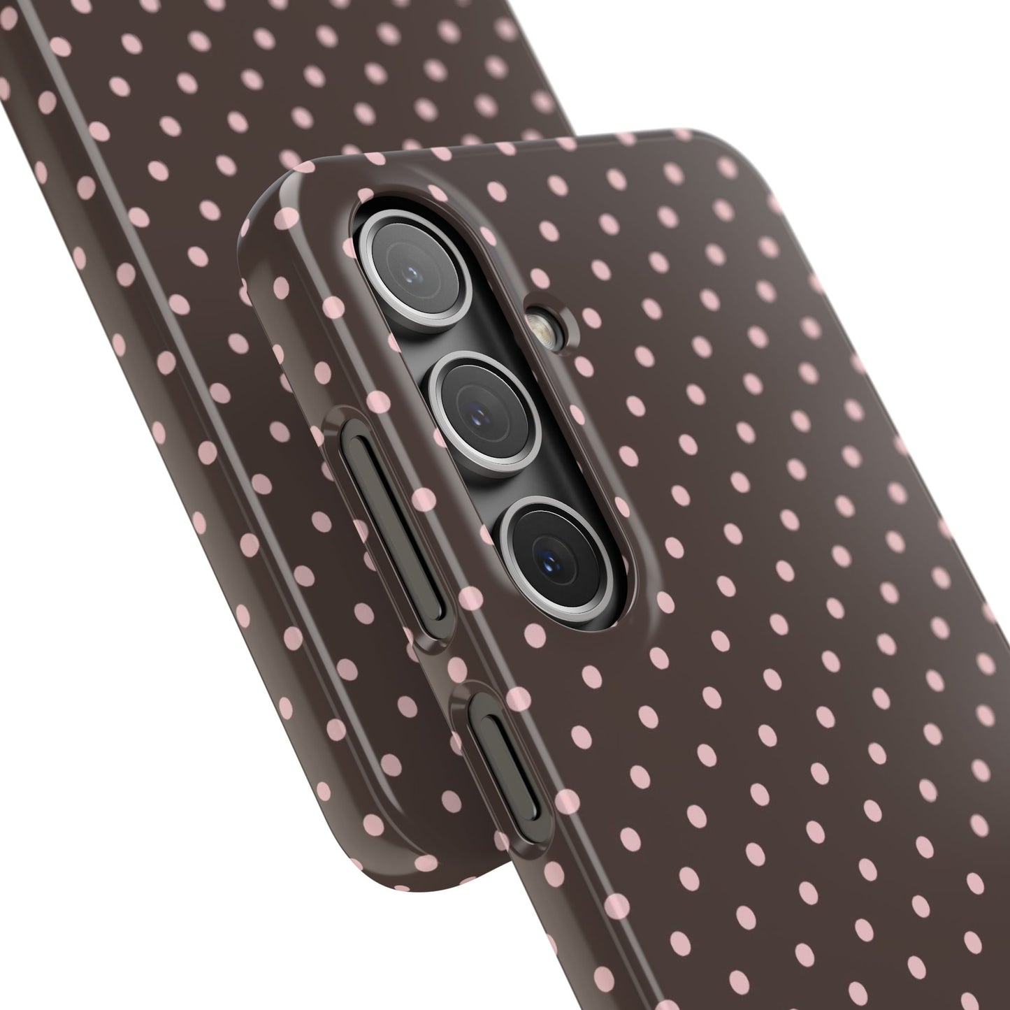 Pink-Brown Polka Dot Phone Case