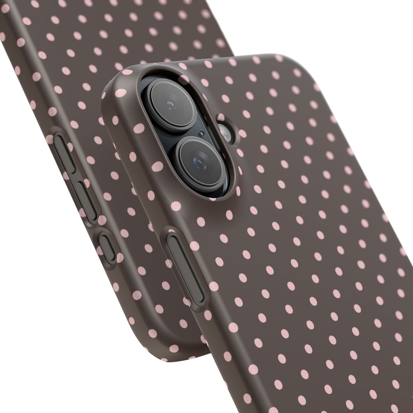 Pink-Brown Polka Dot Phone Case