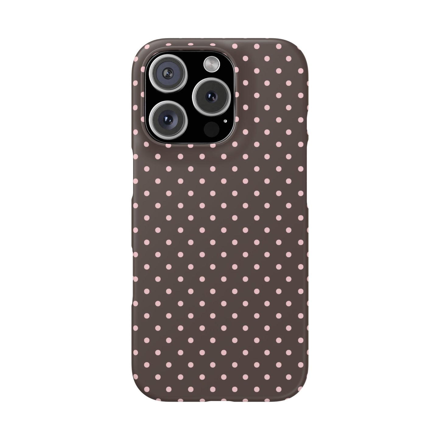 Pink-Brown Polka Dot Phone Case