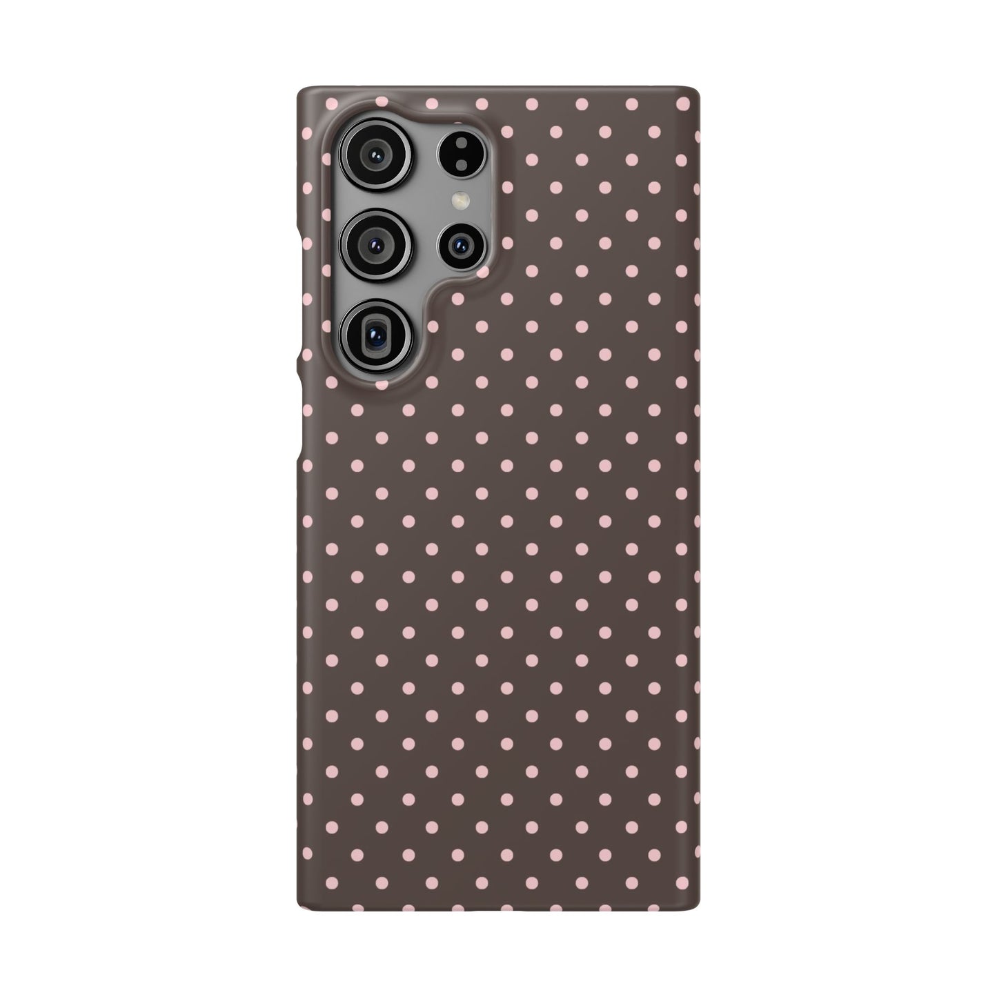 Pink-Brown Polka Dot Phone Case