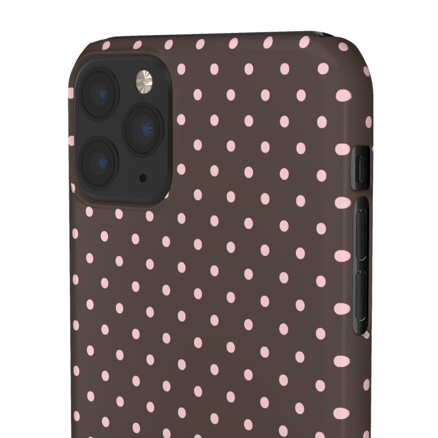 Pink-Brown Polka Dot Phone Case