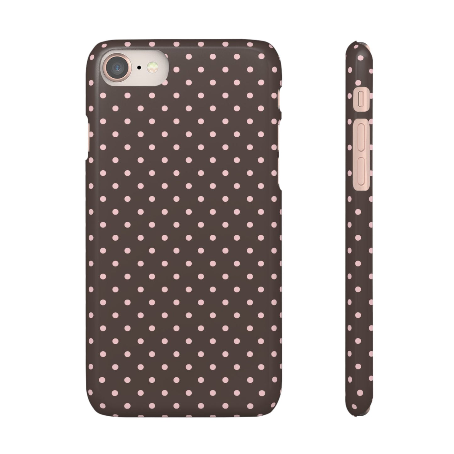 Pink-Brown Polka Dot Phone Case