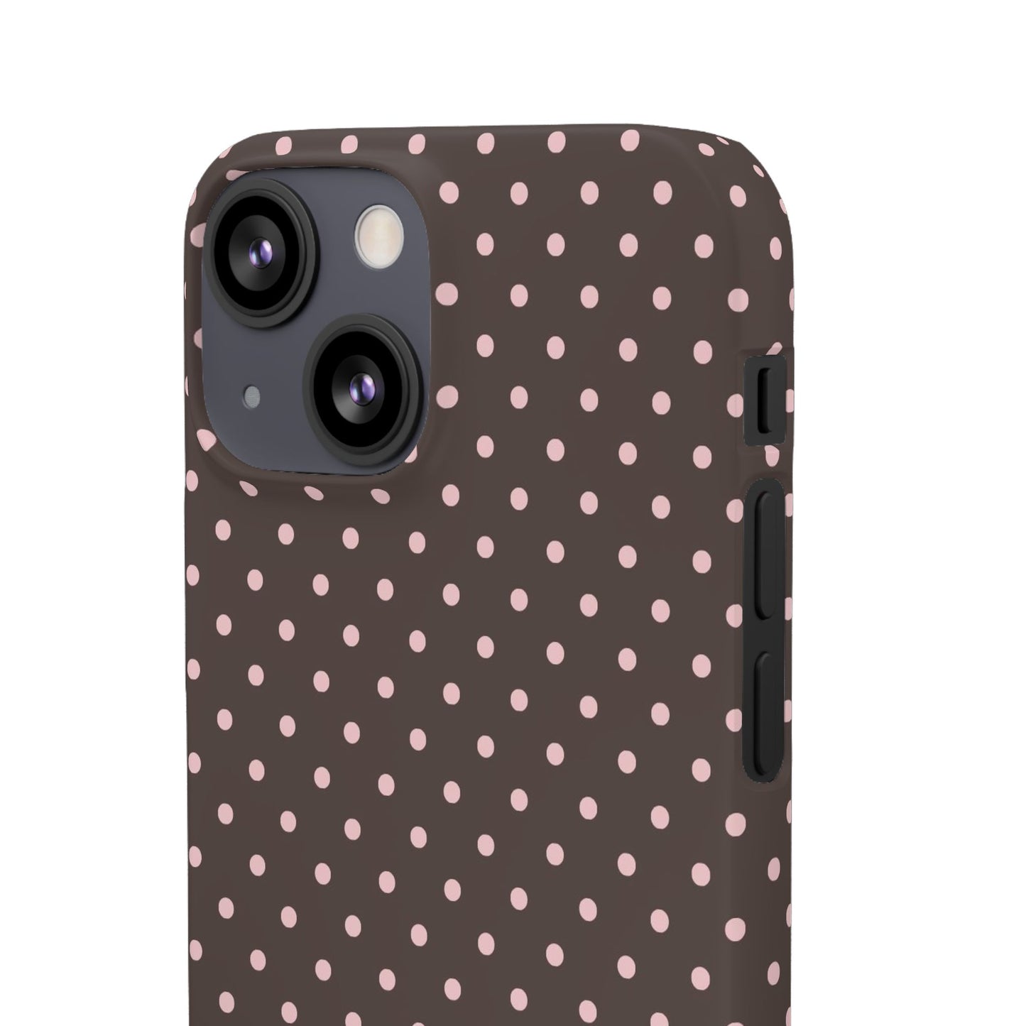Pink-Brown Polka Dot Phone Case