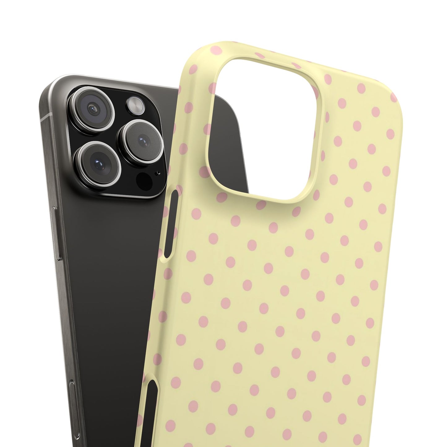 Yellow-Pink Polka Dot Phone Case