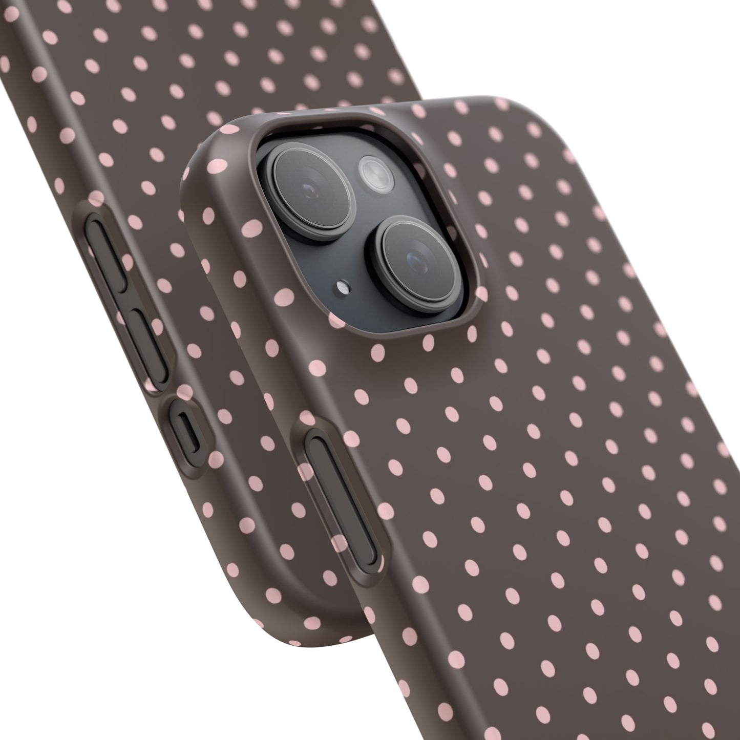 Pink-Brown Polka Dot Phone Case