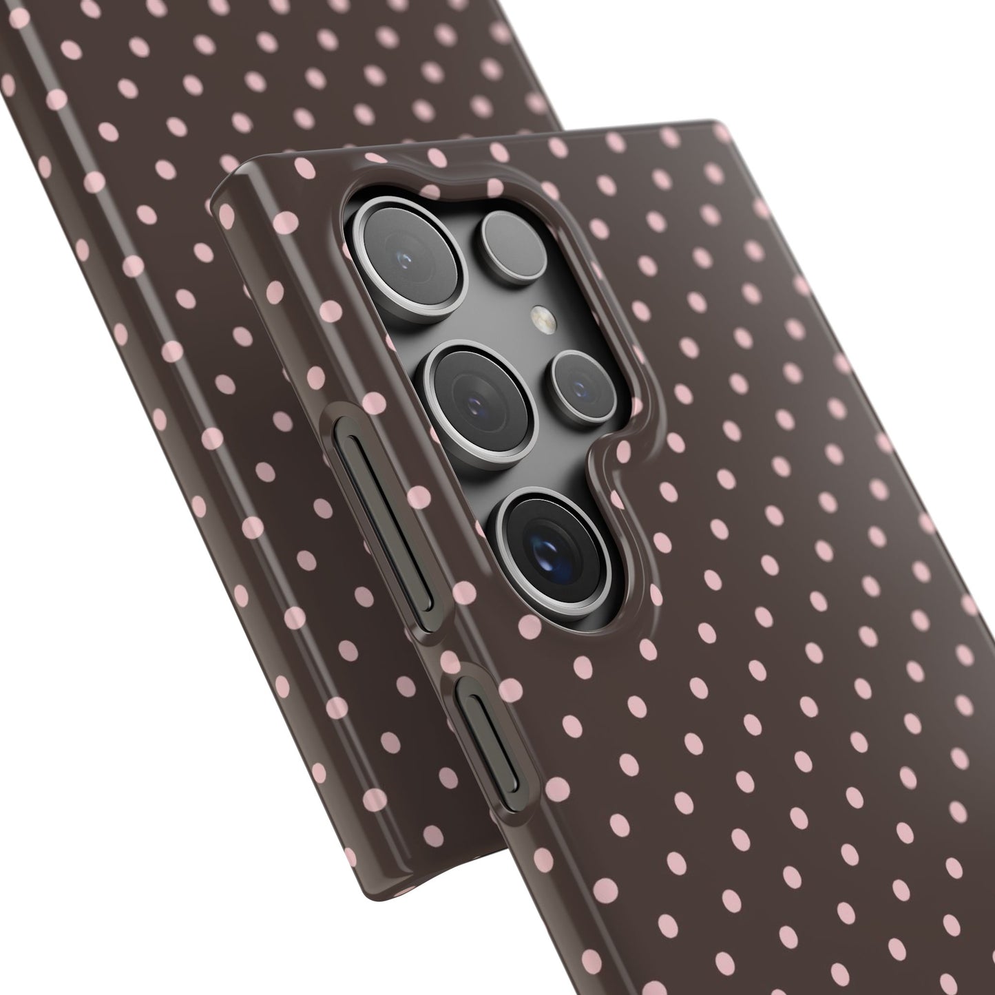 Pink-Brown Polka Dot Phone Case
