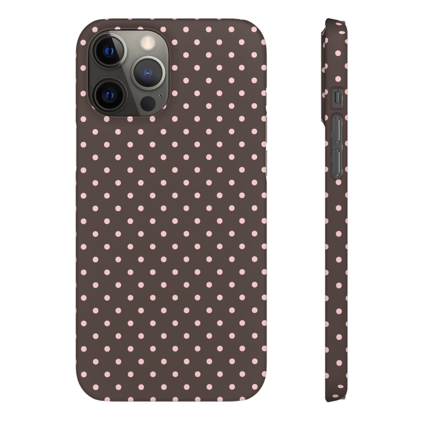 Pink-Brown Polka Dot Phone Case