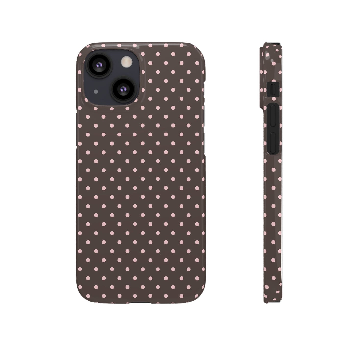 Pink-Brown Polka Dot Phone Case