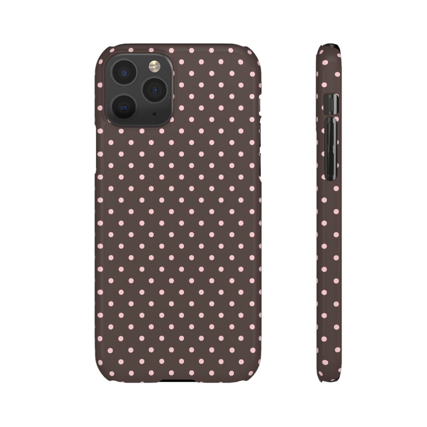 Pink-Brown Polka Dot Phone Case
