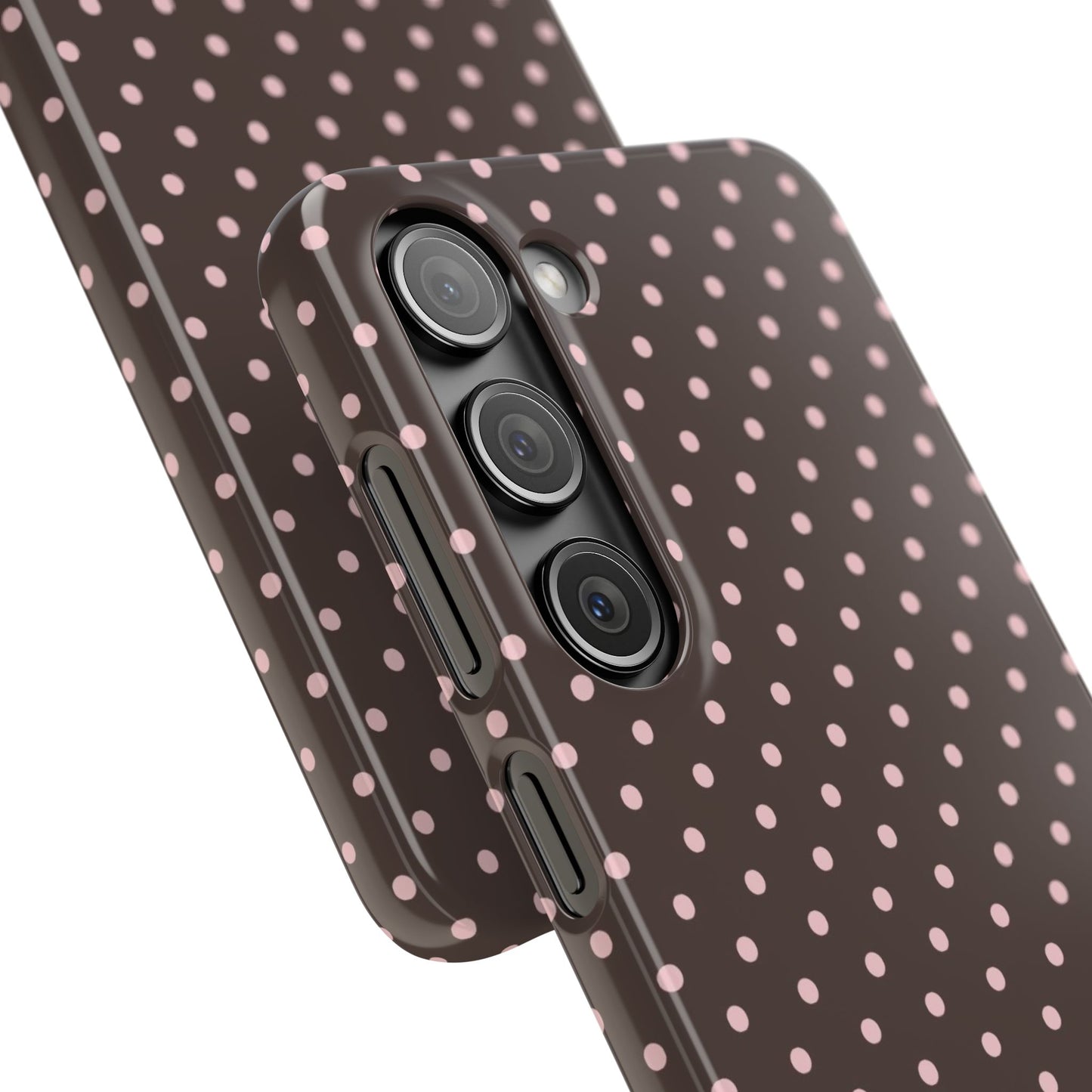 Pink-Brown Polka Dot Phone Case