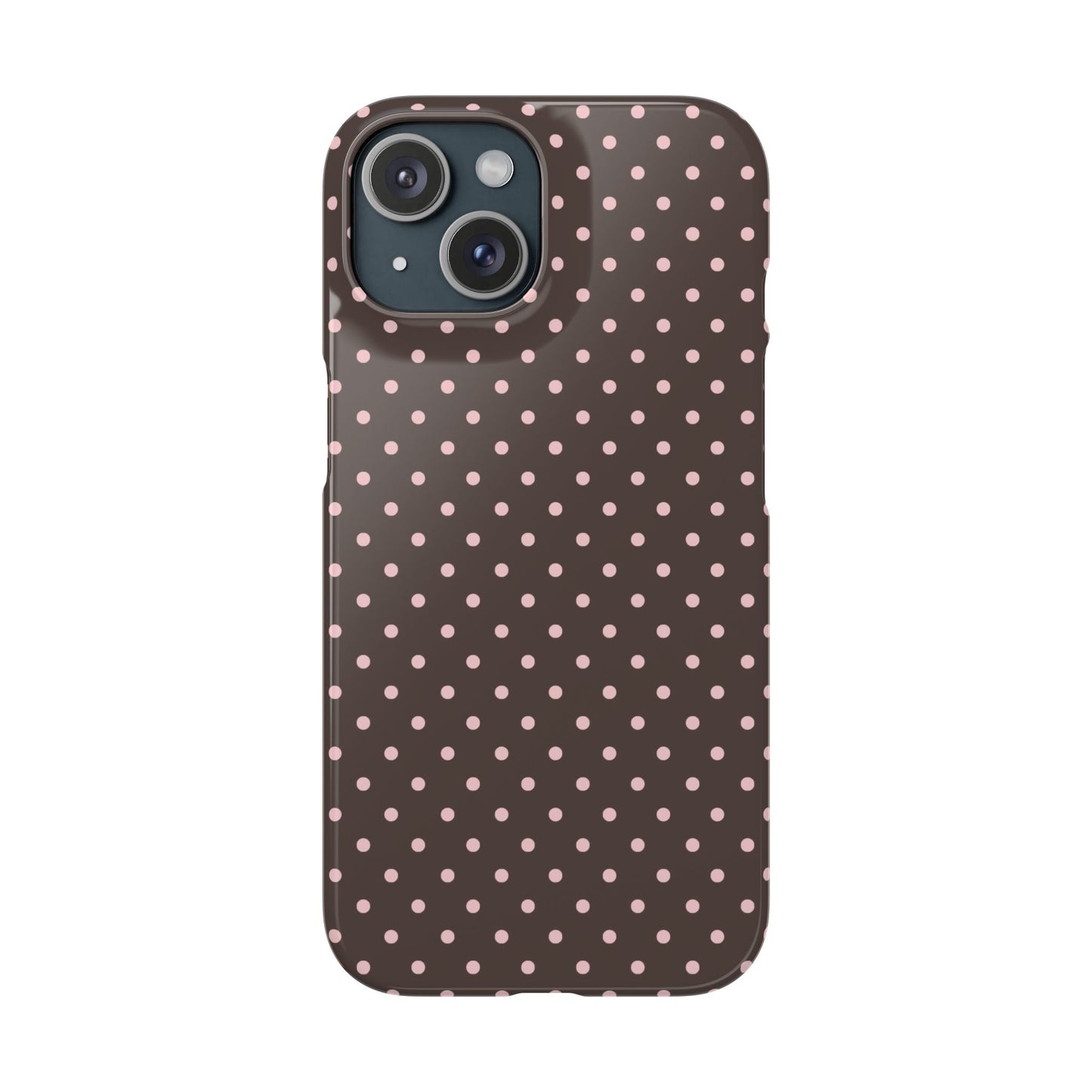 Pink-Brown Polka Dot Phone Case
