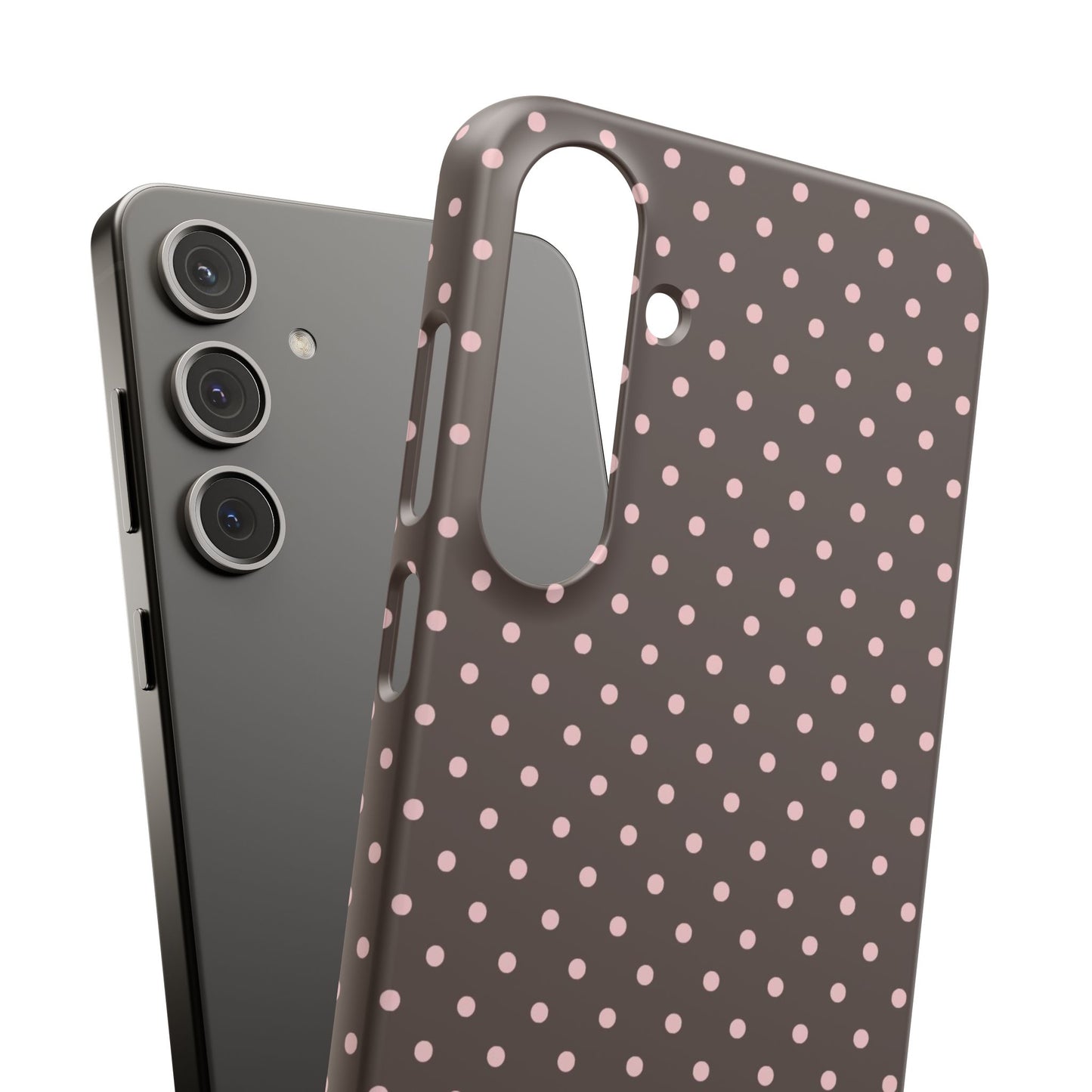 Pink-Brown Polka Dot Phone Case