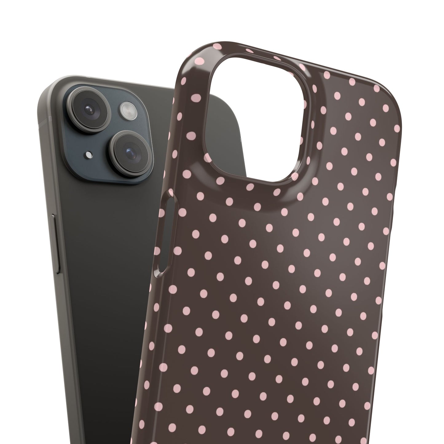 Pink-Brown Polka Dot Phone Case