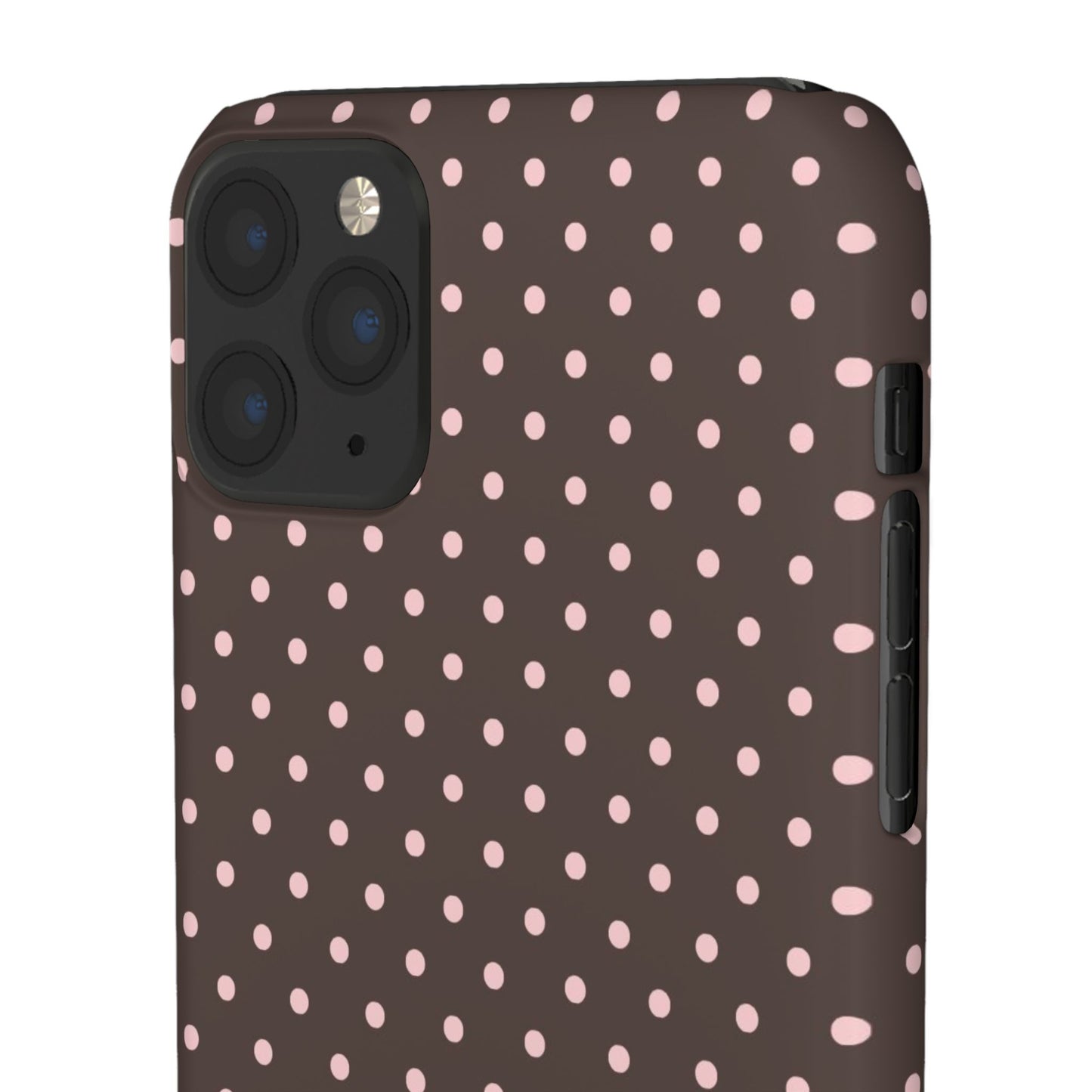 Pink-Brown Polka Dot Phone Case
