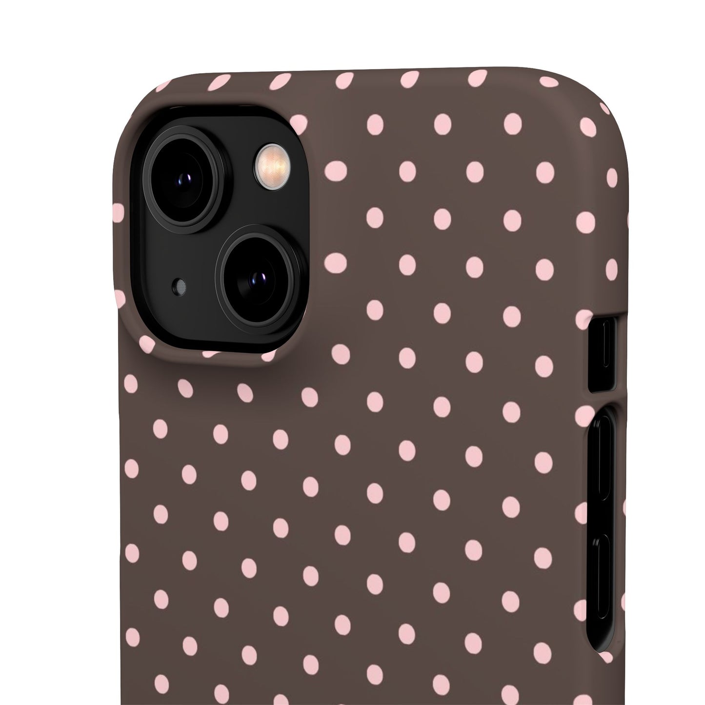 Pink-Brown Polka Dot Phone Case