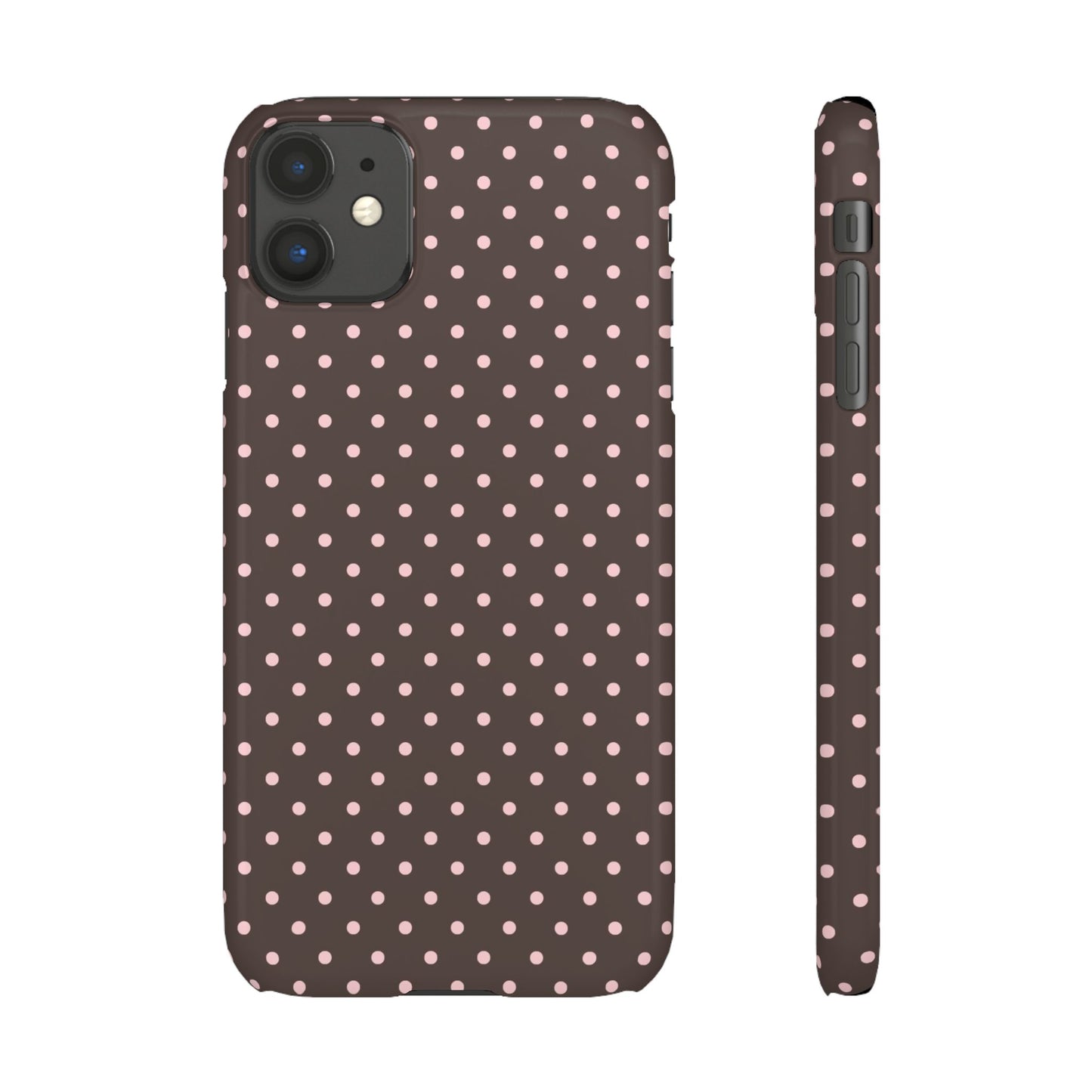 Pink-Brown Polka Dot Phone Case