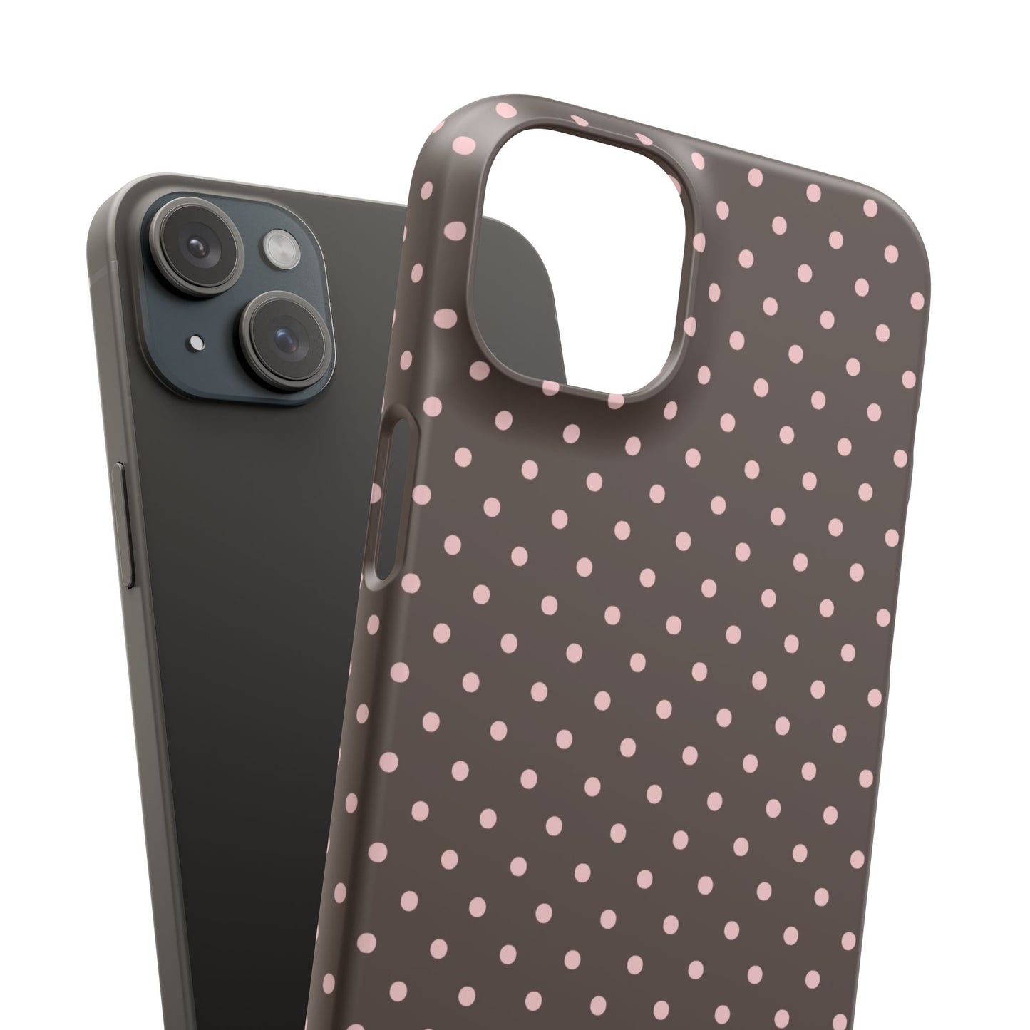 Pink-Brown Polka Dot Phone Case