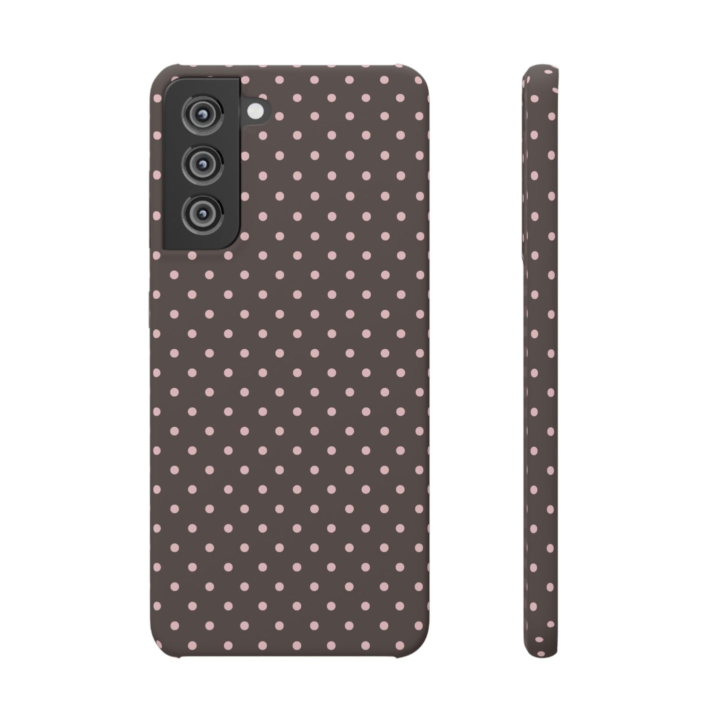 Pink-Brown Polka Dot Phone Case