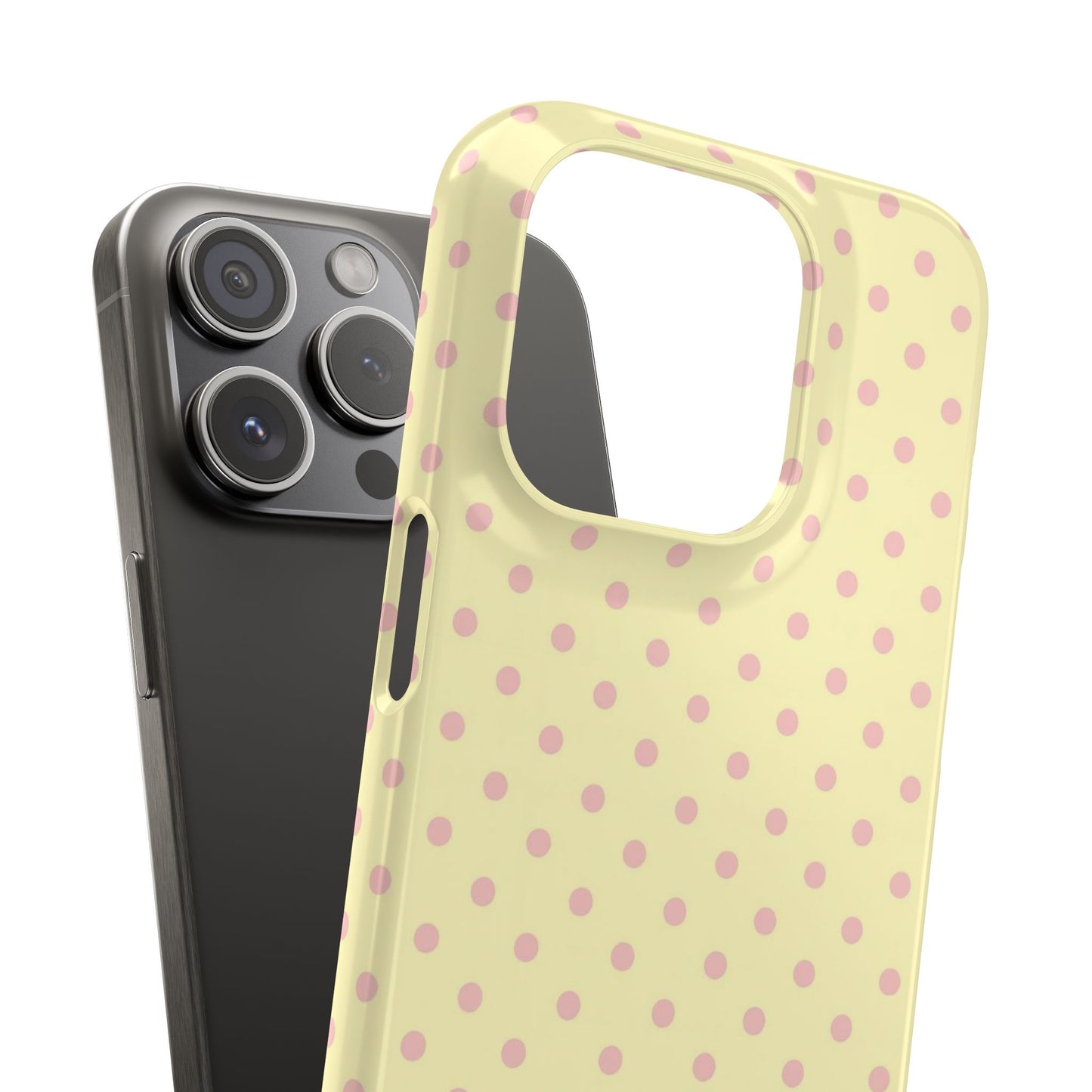 Yellow-Pink Polka Dot Phone Case