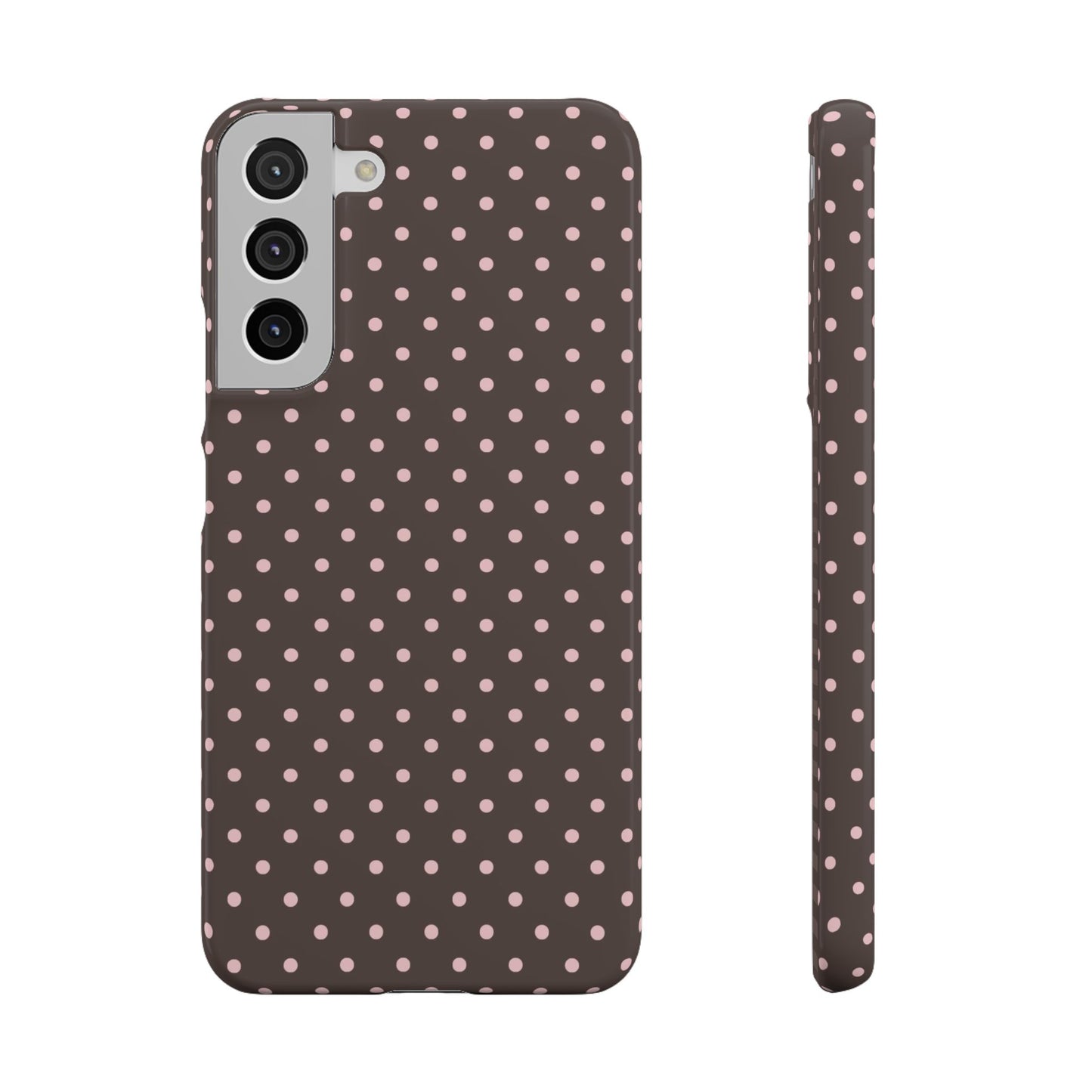 Pink-Brown Polka Dot Phone Case