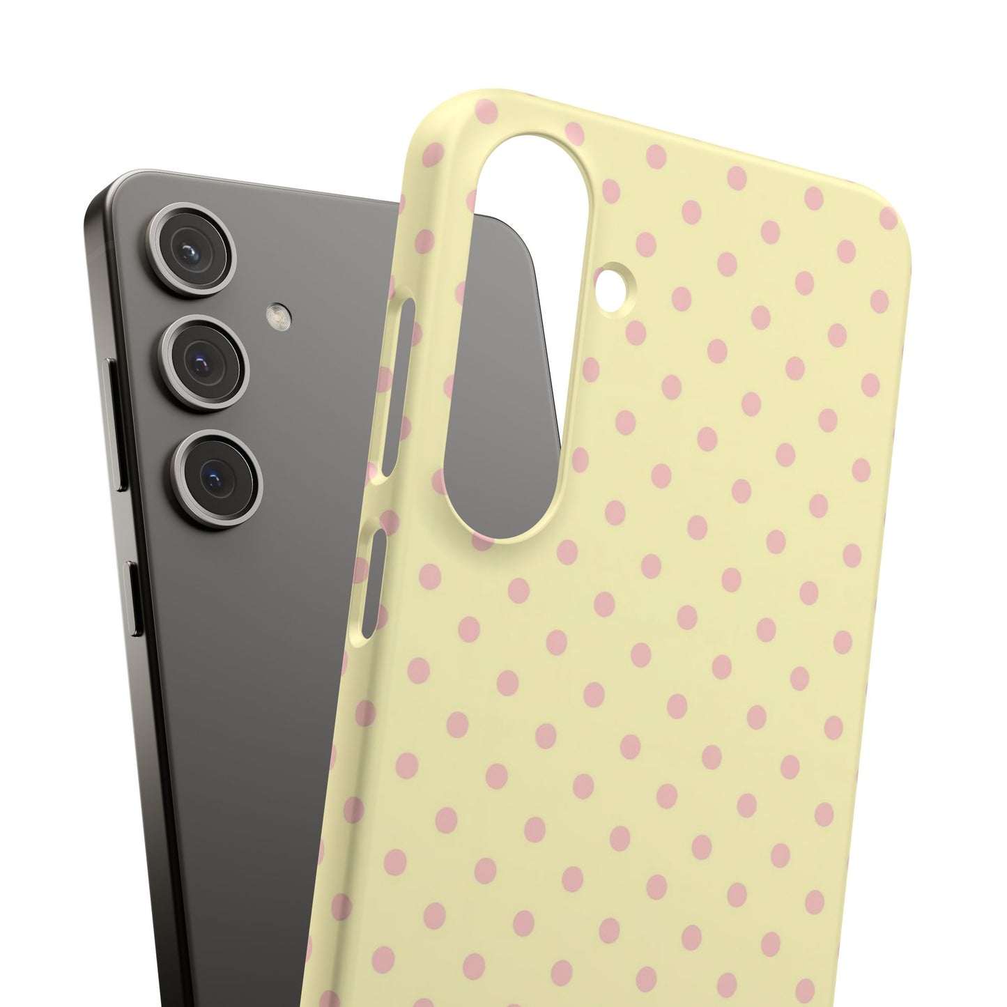 Yellow-Pink Polka Dot Phone Case