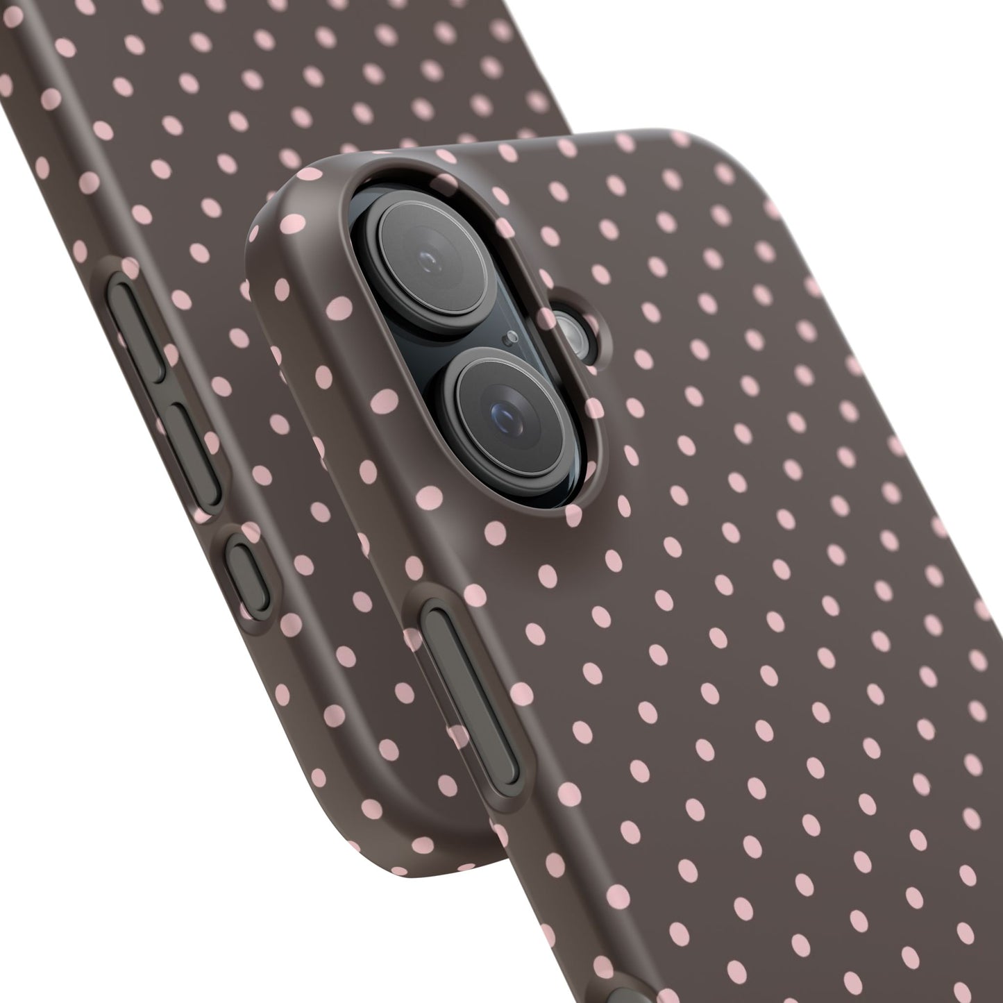 Pink-Brown Polka Dot Phone Case