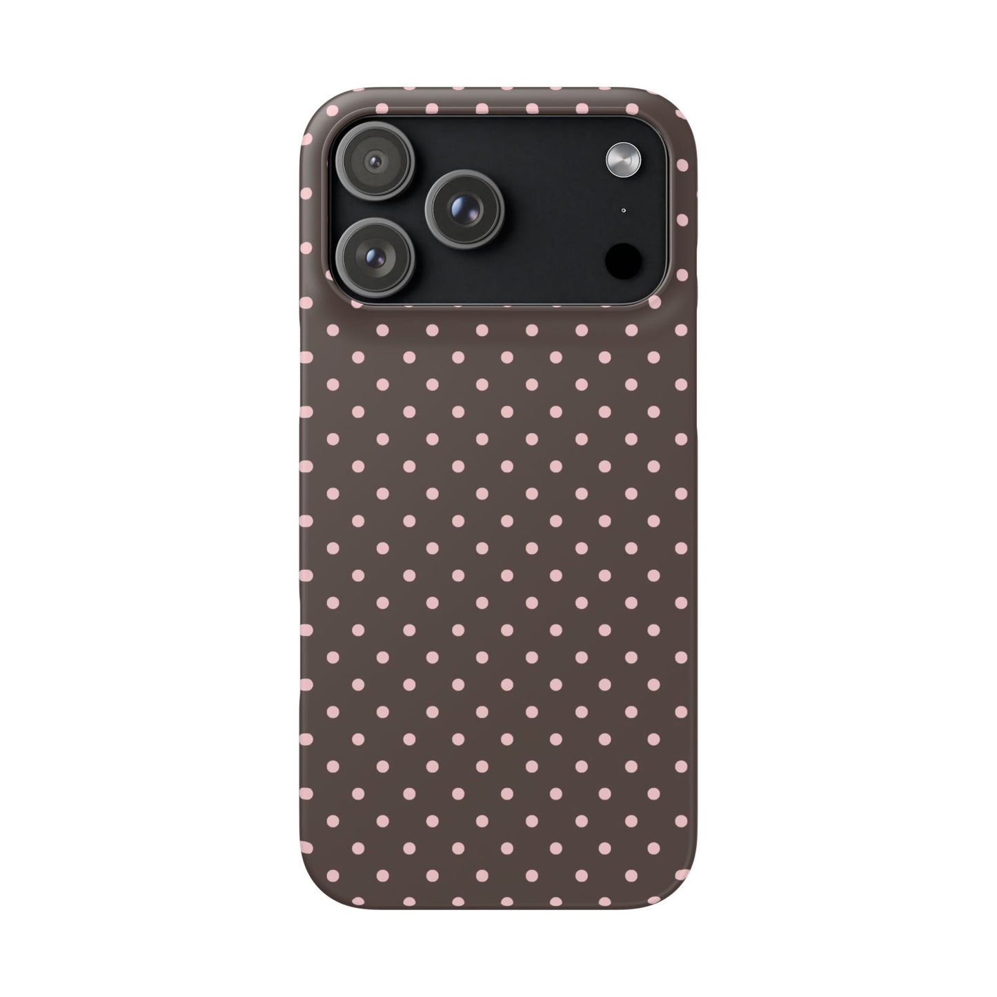Pink-Brown Polka Dot Phone Case
