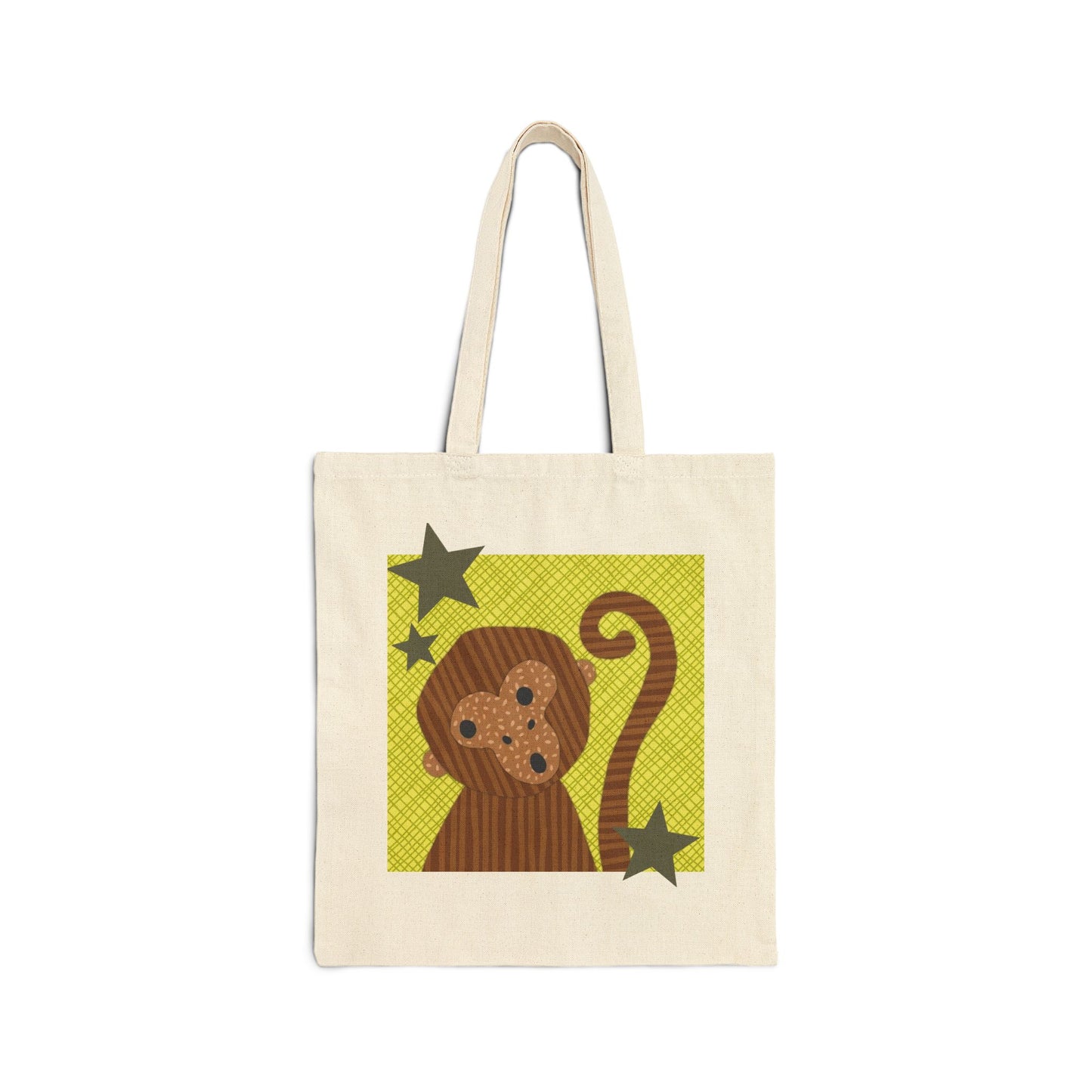 Funky-Monkey Cotton Tote