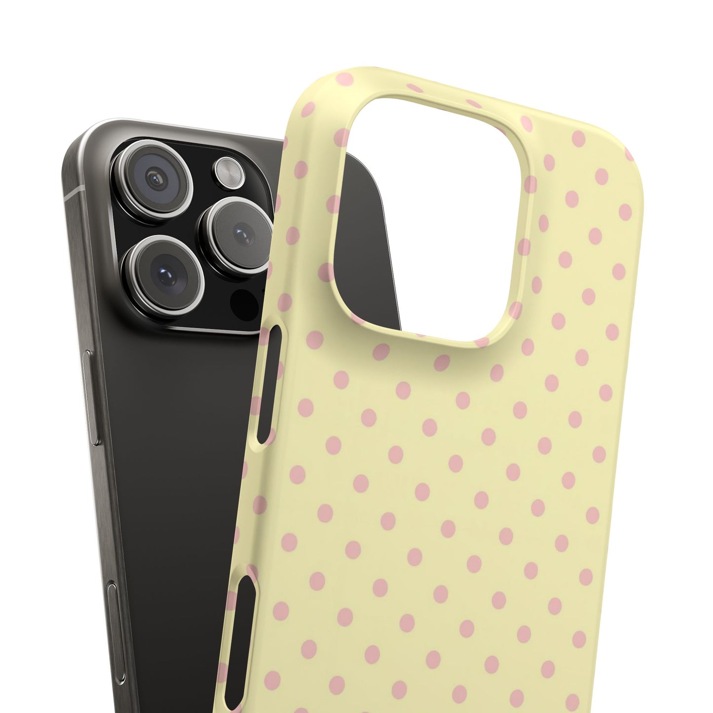 Yellow-Pink Polka Dot Phone Case