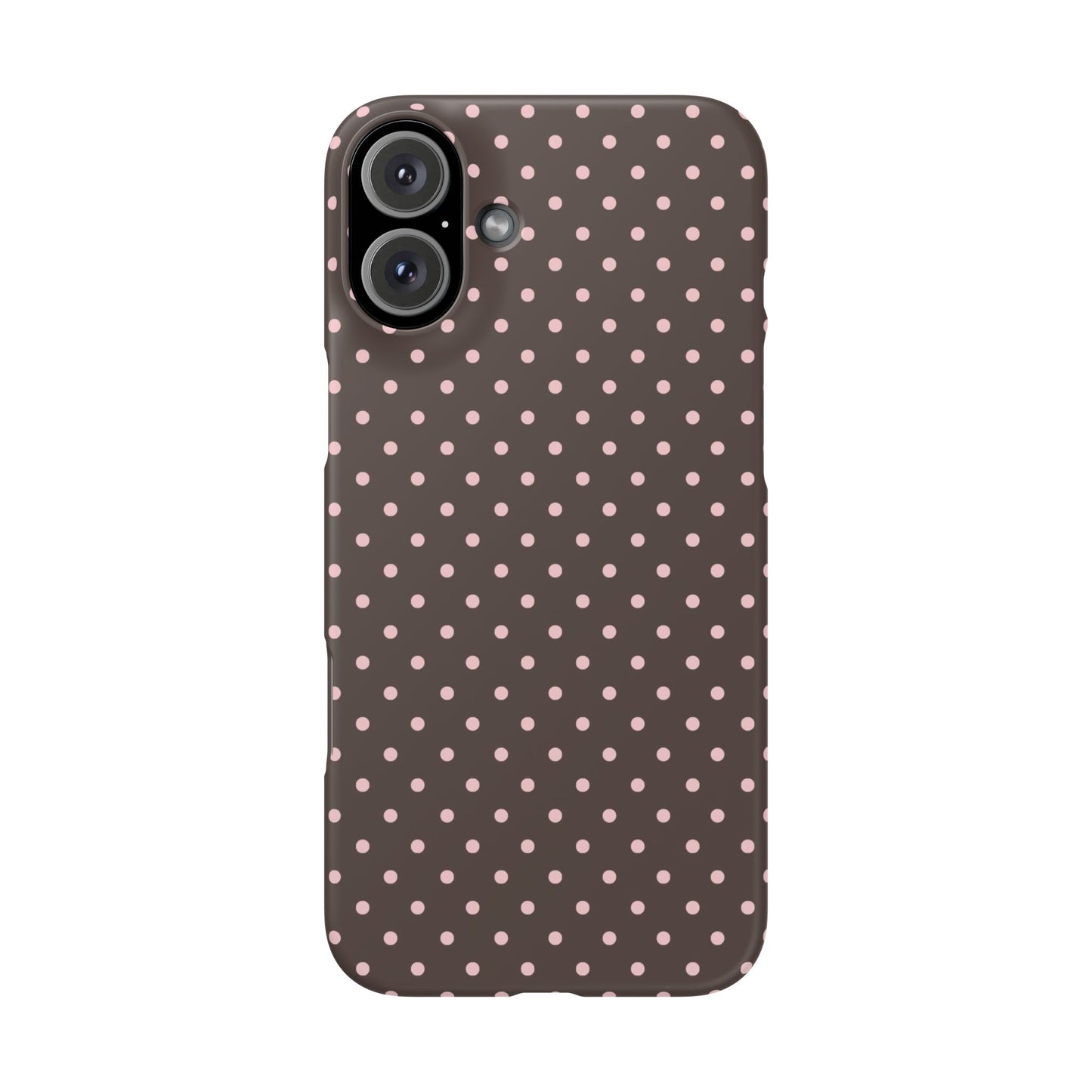 Pink-Brown Polka Dot Phone Case
