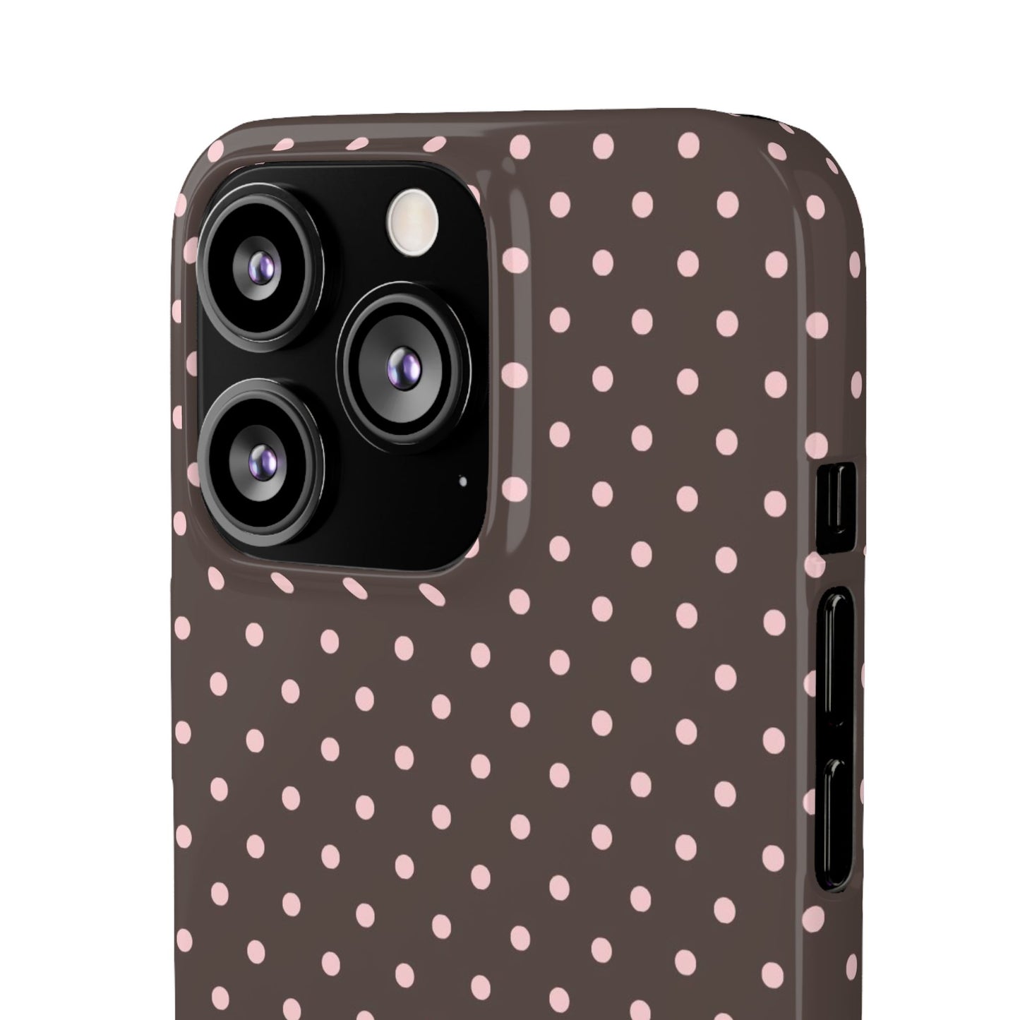 Pink-Brown Polka Dot Phone Case