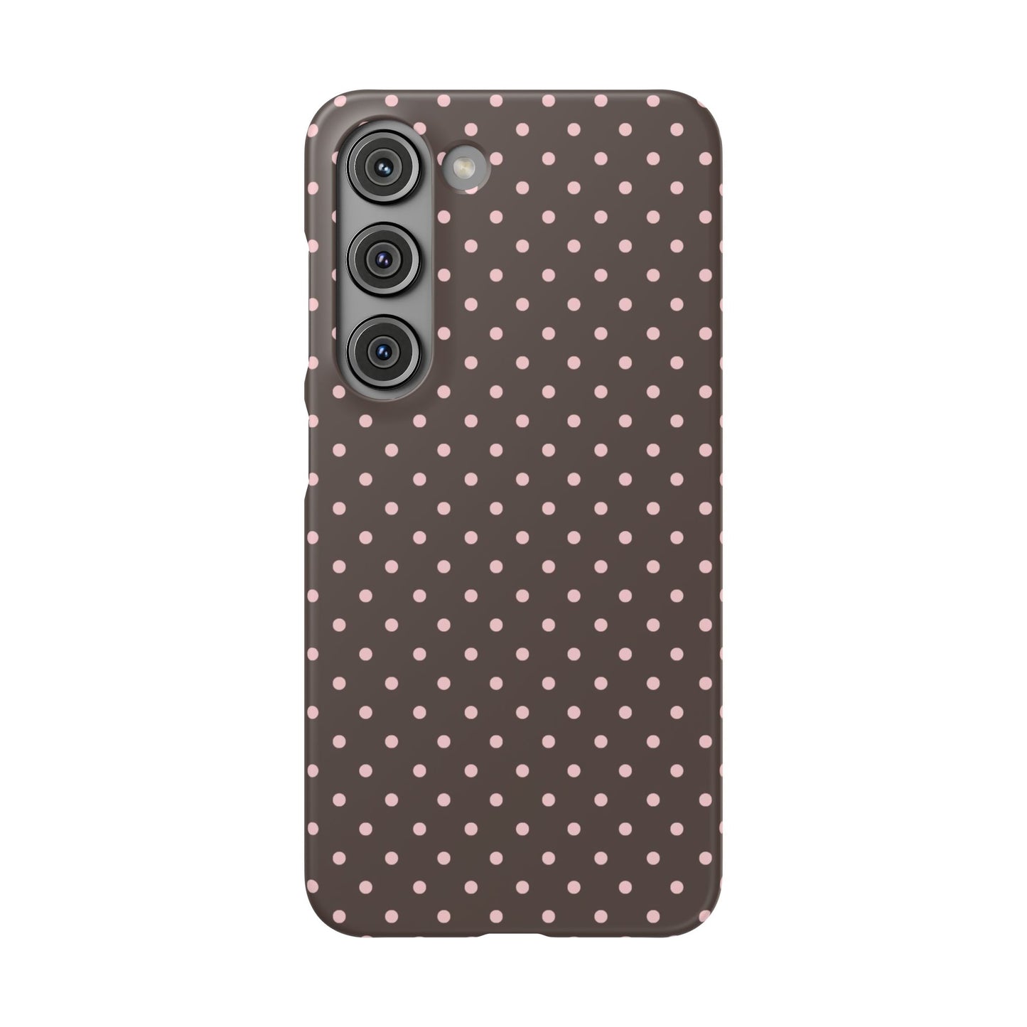 Pink-Brown Polka Dot Phone Case