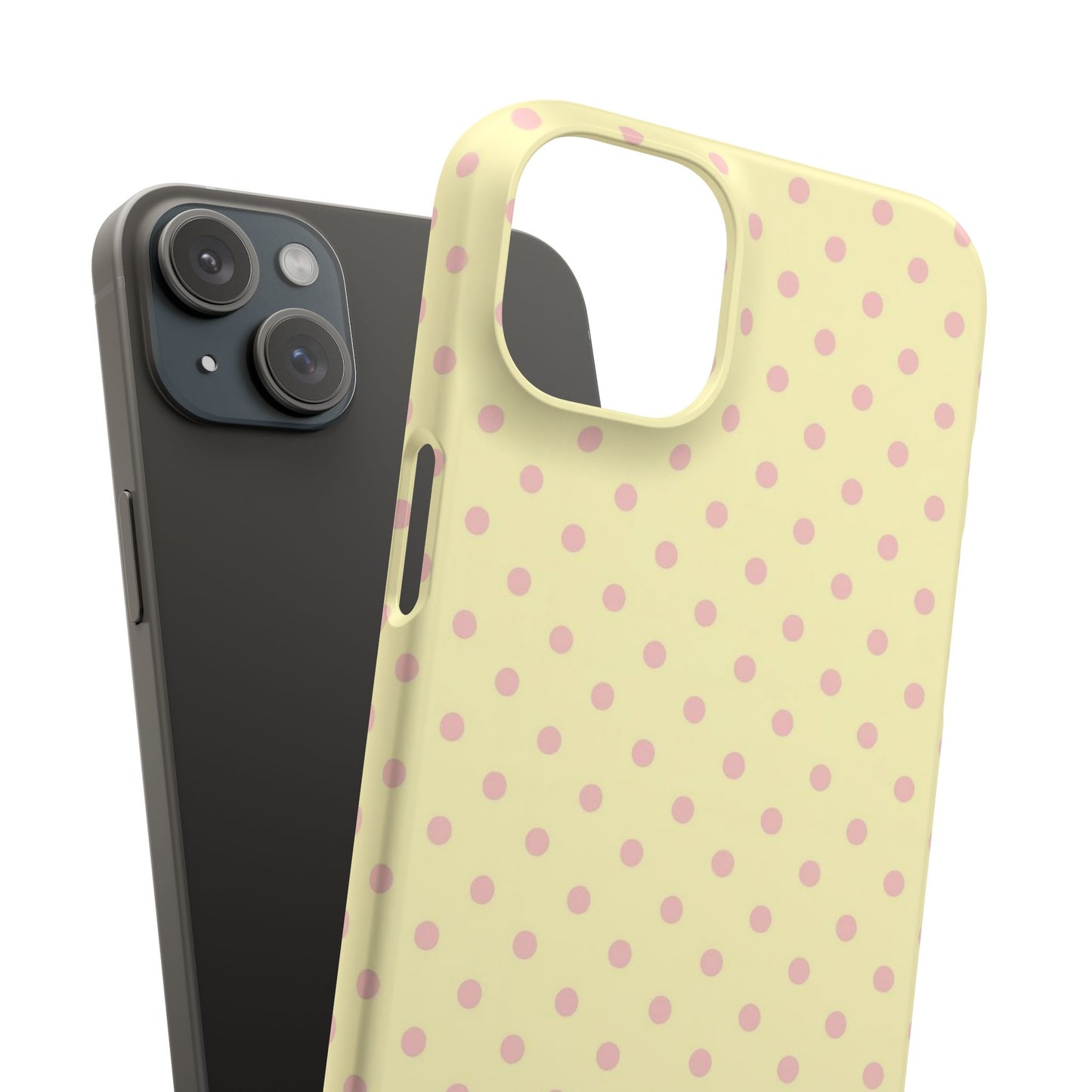 Yellow-Pink Polka Dot Phone Case