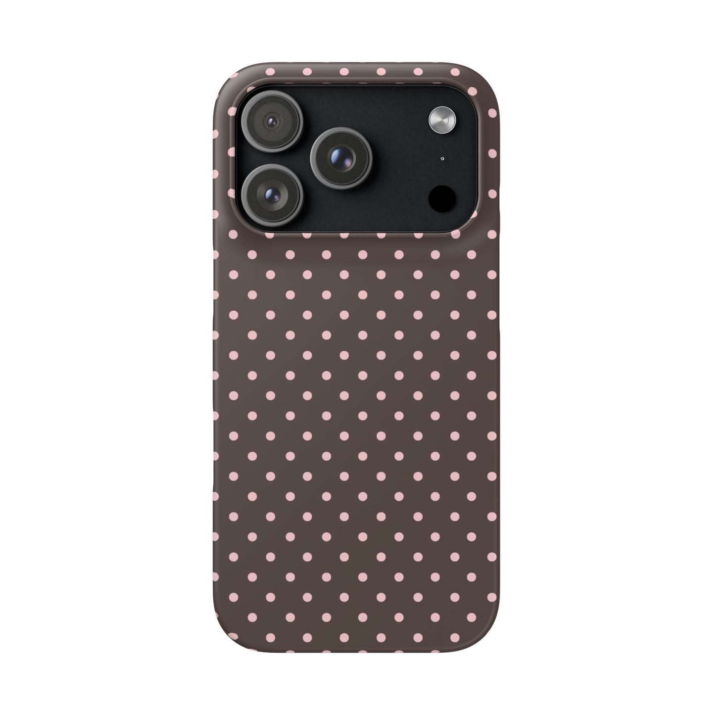 Pink-Brown Polka Dot Phone Case