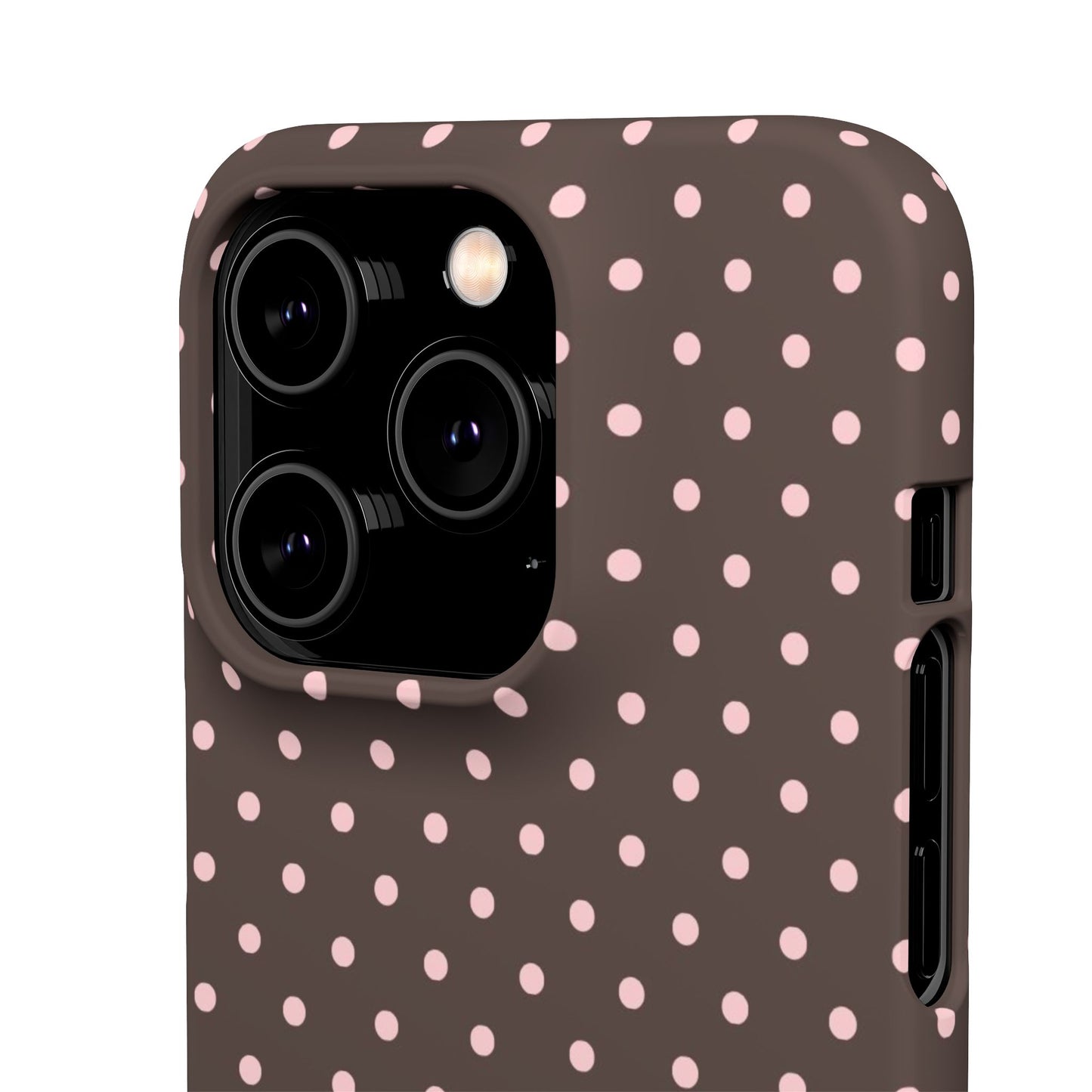 Pink-Brown Polka Dot Phone Case