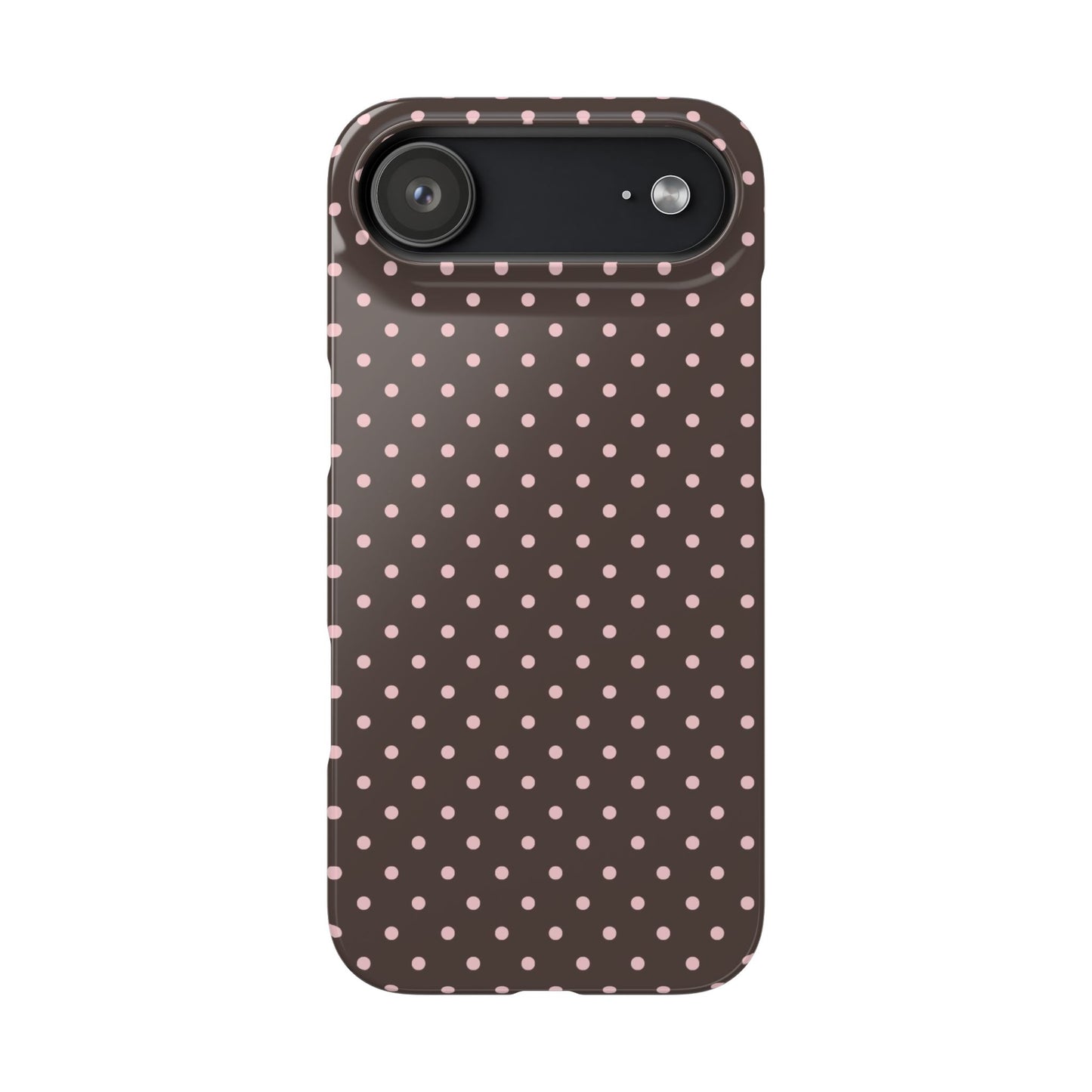 Pink-Brown Polka Dot Phone Case